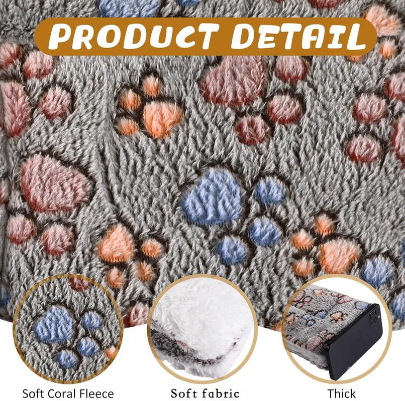 Self Warming Pet Bed, Rock the Fish to Sleep ，Small Self Heating Pet Crate Pad,Warm Fleece Pet Sleeping Mat， Thermal Extra Warm Mat Indoor & Outdoor, Double-Sided Warmth & Washable